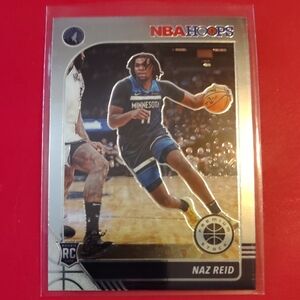 Naz Reid 2019-20 Panini NBA Hoops #253 Minnesota Timberwolves Basketball Card